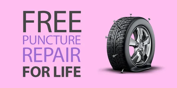 Free Car Puncture Repair For Life