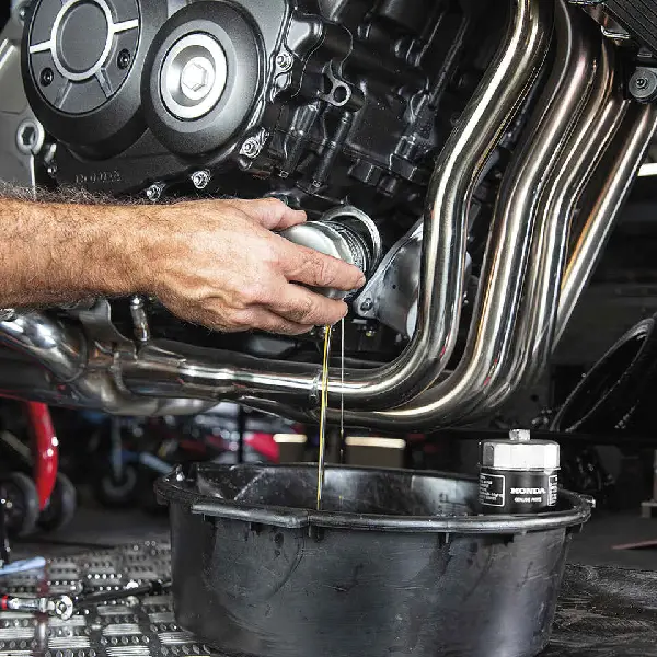 Motorcycle oil change