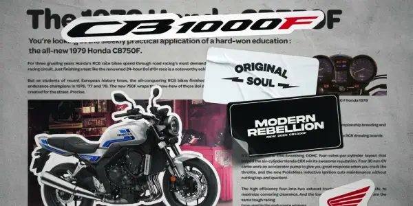 Honda CB1000F heritage design elements
